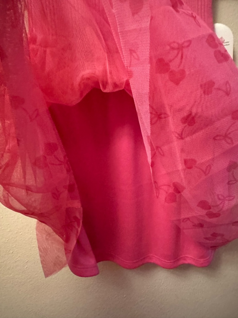 NWT- Wonder Nation Pink Tutu Dress with a ribbed top and tulle skirt, 4/5 - Picture 5 of 9